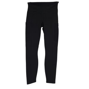 Fabletics Powerhold On The Go Leggings Black Mid Rise Pull On Pants XS Short